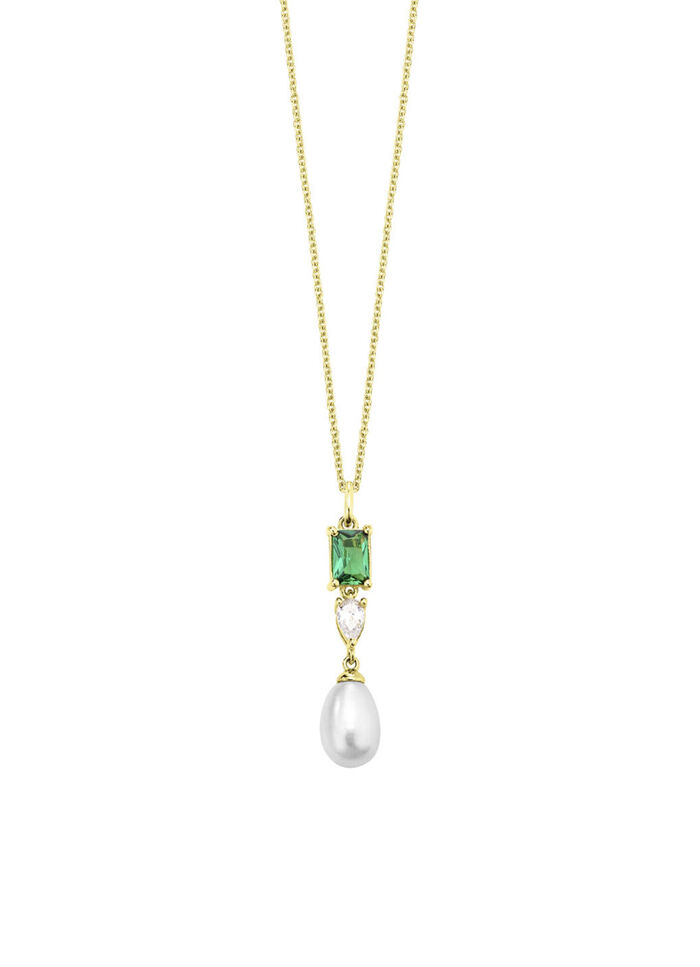 Delicate verfijning &ndash; hanger met parel- en kristalglans 