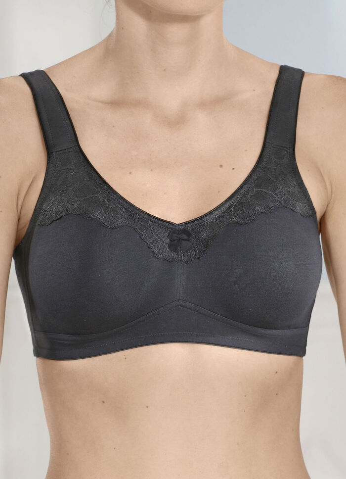 Naturana 2-pack bh met dubbele voorgevormde cups 1X SCHWARZ, 1X WEISS