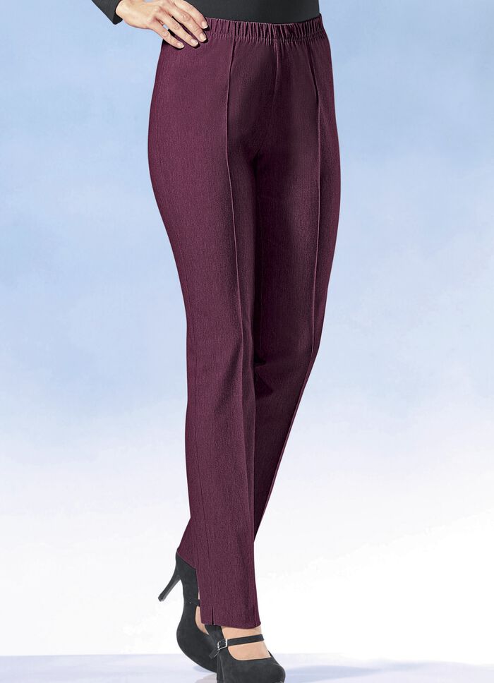 Broek met een aangenaam zachte binnenkant BORDEAUX