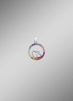 Zilveren hanger met zirkonia 