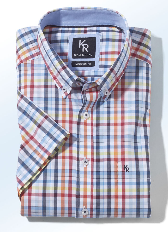 "King's Road" shirt in 4 kleuren MARINEBLAUW GERUIT