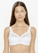Susa 2-pack bh met delicate elastische kant 1X AZUURBLAU, 1X WIT