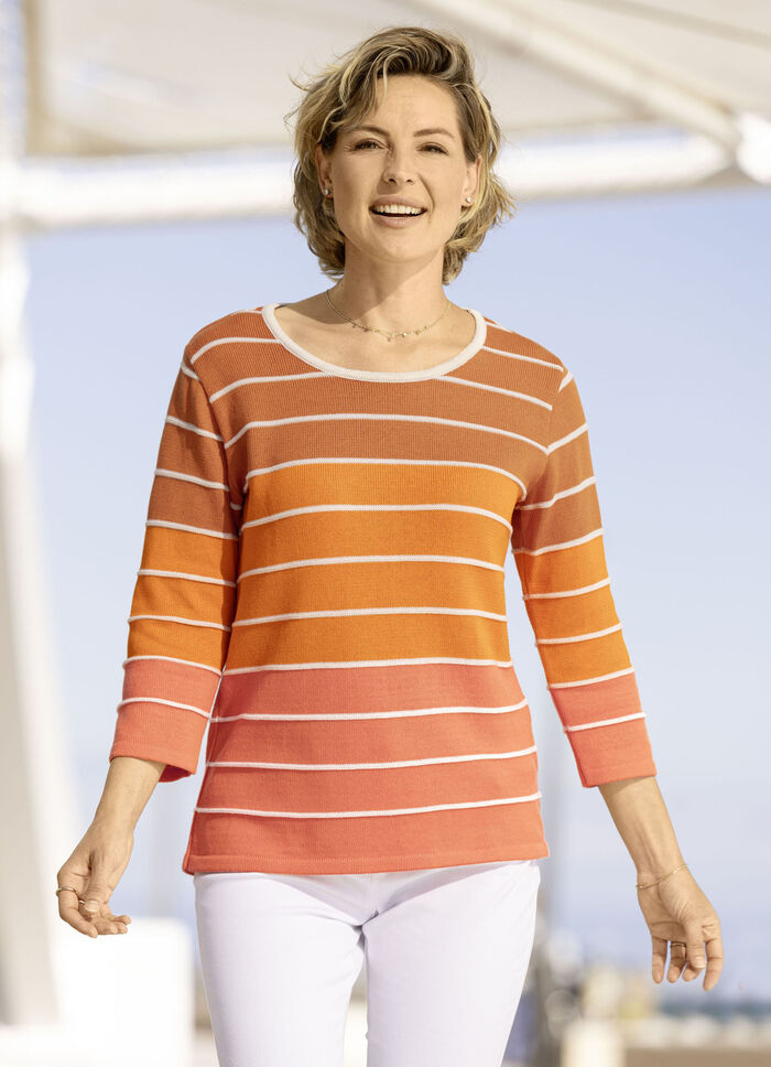 Verloop trui TERRA-ORANGE-MULTICOLOR