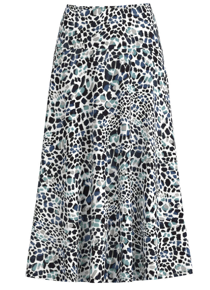 Rok met schitterende kleurenprint 