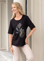 Shirt met paillettenversiering 