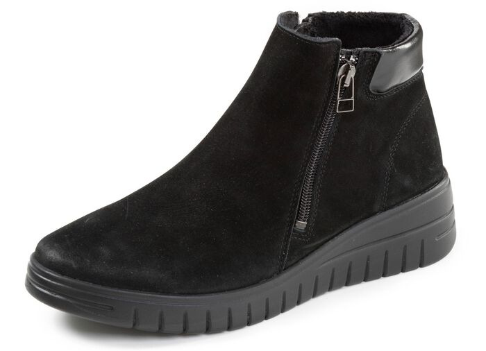 ELENA EDEN, gevoerde dames enkellaarsjes, winterschoenen, breedte H, met uitneembaar voetbed 