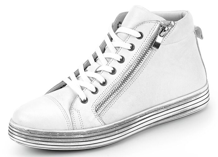 Gemini veterlaarzen met praktische zijrits WIT