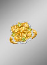 Damesring met bloemenontwerp 