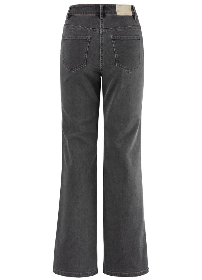 Jeans met sierstiksels in etnische stijl 