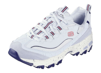 SKECHERS sneakers met veters en suède afwerking 