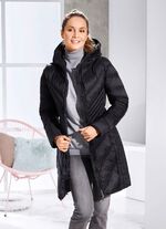 Korte jas met vaste capuchon 