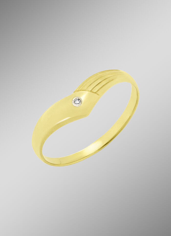 Damesring met diamant 
