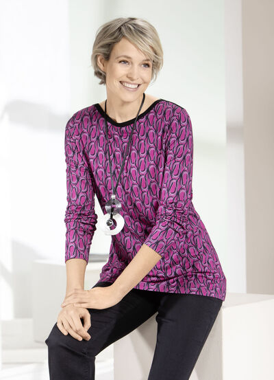Shirt met boothals 
