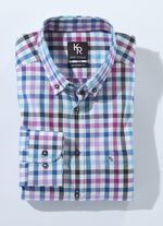 "King's Road" overhemd met button-down kraag in 4 kleuren 