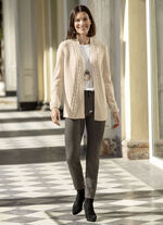 Vest met decoratieve structuur 