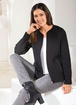 Overhemdjas met doorlopende ritssluiting 