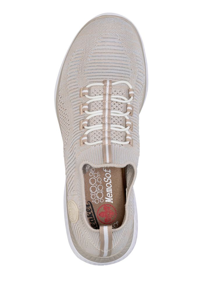 Rieker, lichtgewicht damessneakers, breedte G, met MemoSoft textiel binnenzool 