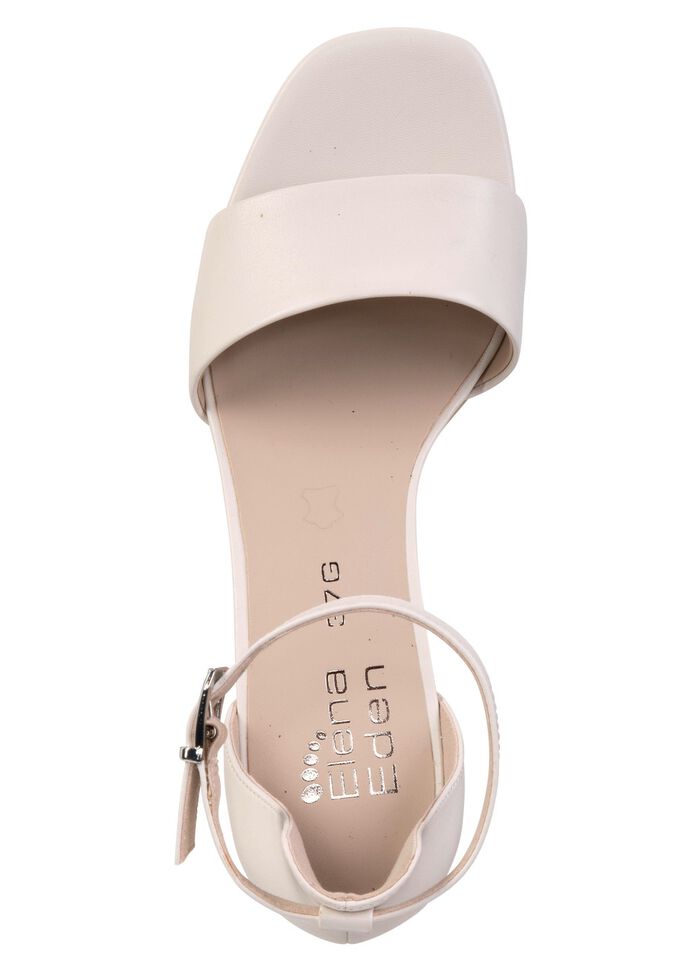 ELENA EDEN sandalen gemaakt van het beste nappaleer ECRU