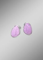 Prachtige oorbellen met echte gefacetteerde amethist 