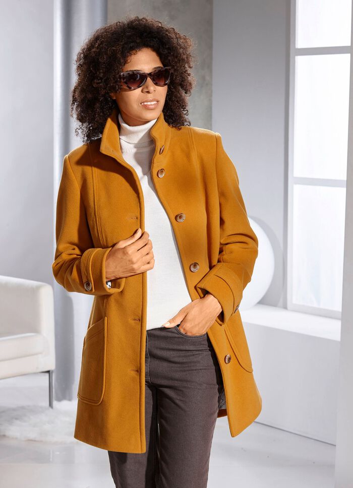 Lange jas met hoog draagcomfort SAFFRAAN