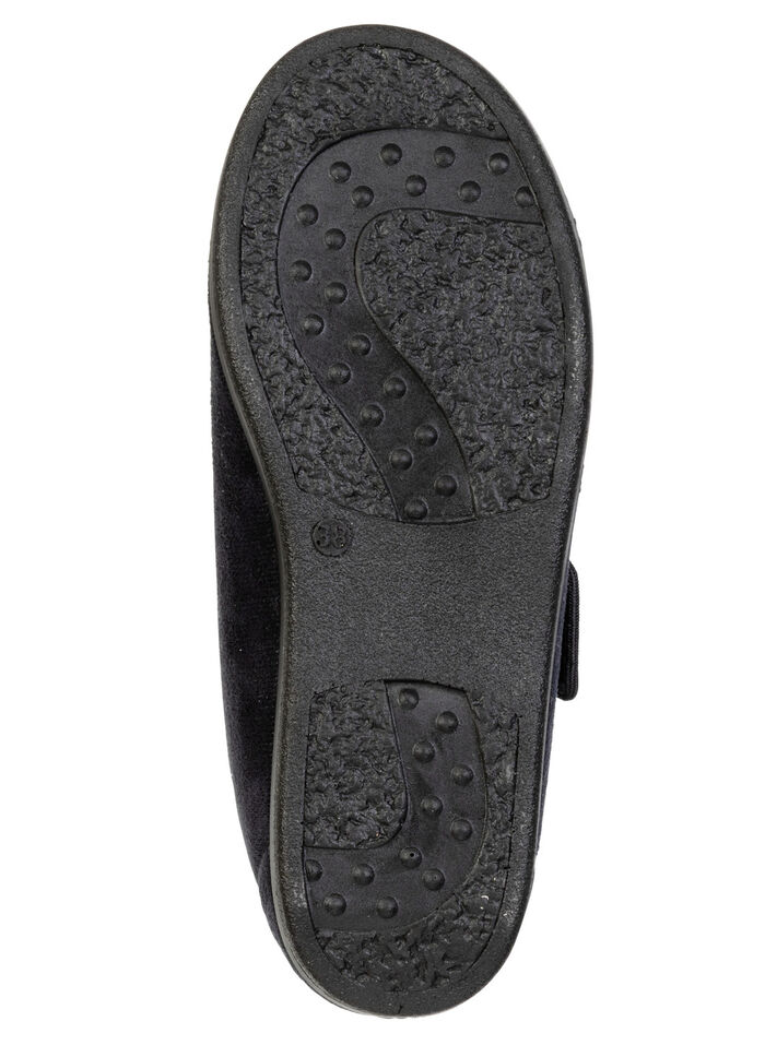 Comfortabele dames klittenbandschoenen, breedte H, met uitneembaar voetbed SCHWARZ