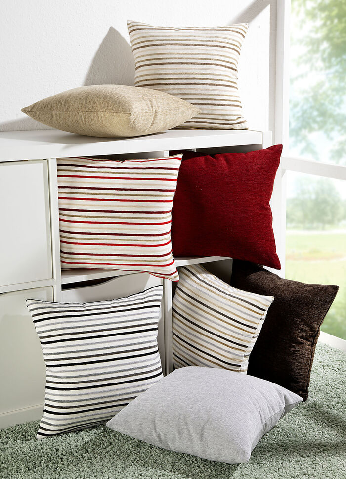 Kussenhoes van jacquardkwaliteit BEIGE