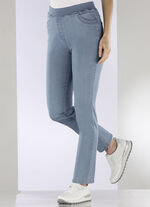 Pull-on-jeans LICHTBLAUW