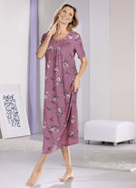 Nachthemd, enkellang met korte mouwen 