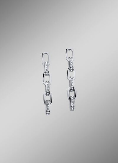 Elegante oorbellen met fonkelende kristallen 