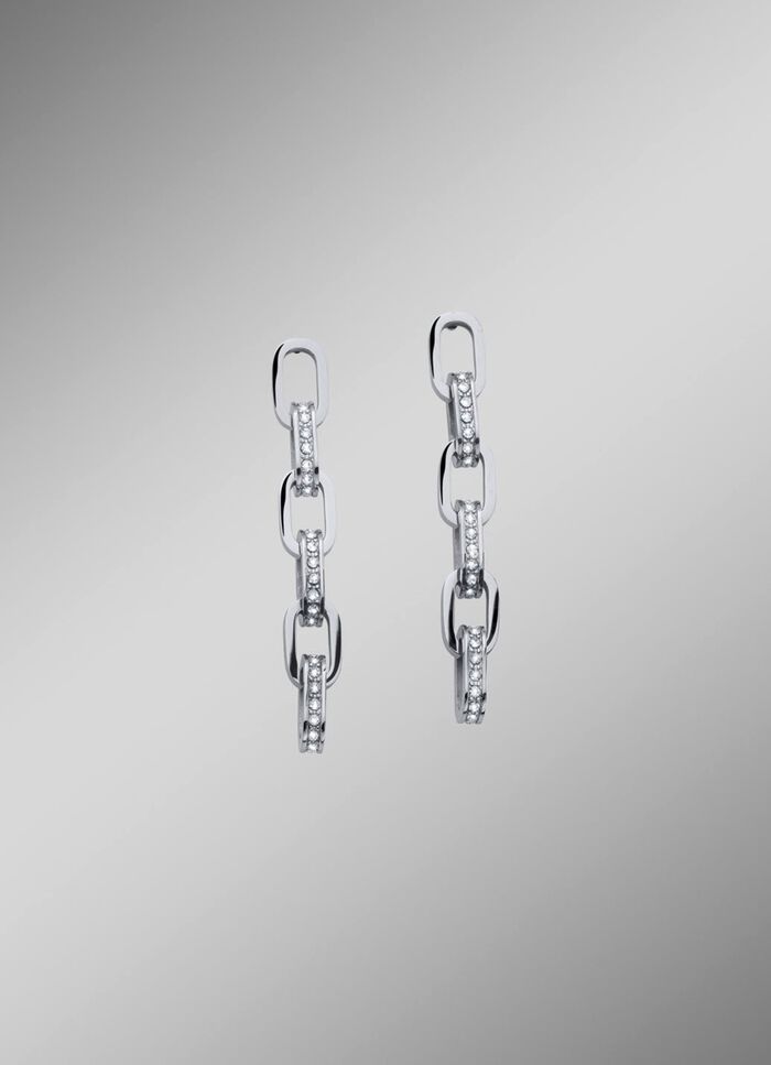 Elegante oorbellen met fonkelende kristallen 