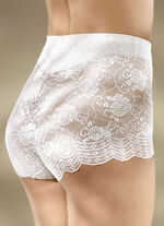 Set van drie elastische kanten broeken 2X ZWART, 1X WIT