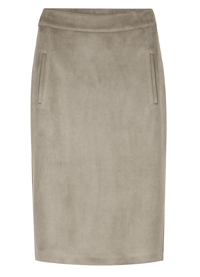 Rok in suède-look 