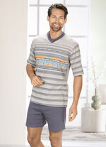 Set: pyjama en short met V-hals 