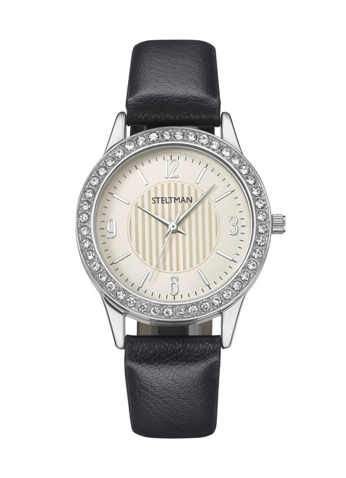 Quartz dameshorloge met 3 verwisselbare bezels 