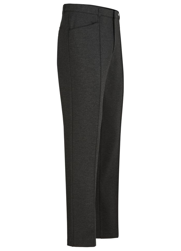 "Klaus Models" broek met elastische tailleband in 4 kleuren ANTRACIET MOTIEF