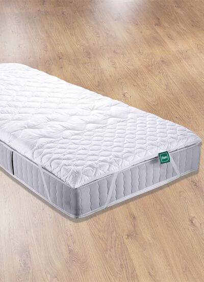 7-zone koudschuim topper van ventilator met katoenen hoes 