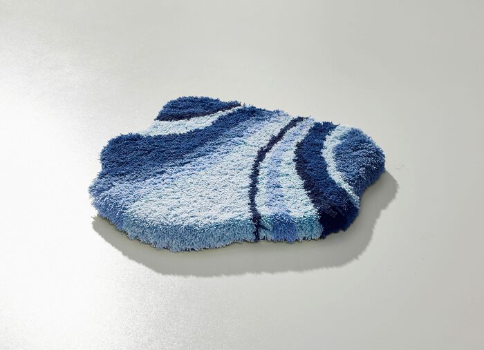 Geweldige badkamerset in blotevoetenzachte kwaliteit BLAUW