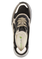 Waldläufer, comfortabele damessneakers, breedte H, met uitneembaar voetbed TAUPE-KLEURIG