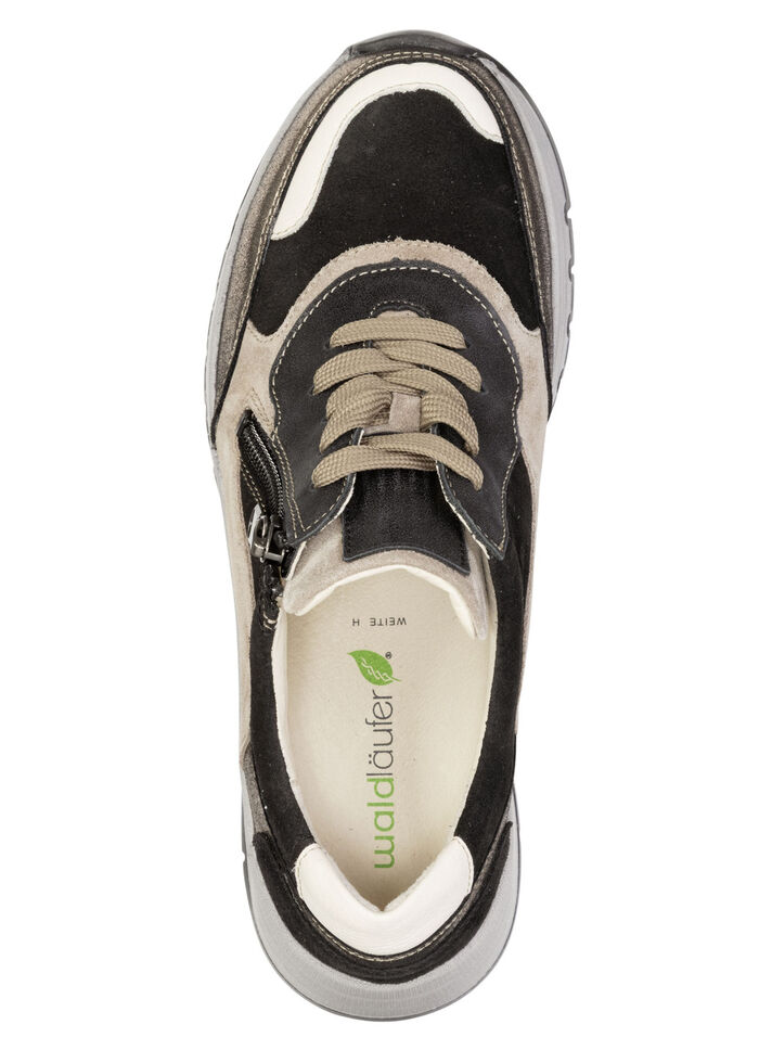 Waldläufer, comfortabele damessneakers, breedte H, met uitneembaar voetbed TAUPE-KLEURIG