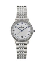 Dugena quartz dameshorloge met roestvrijstalen bandkast 