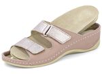 Mubb muiltjes met leren memory voetbed MAUVE-OUDROZE