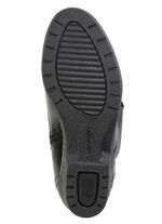 ELENA EDEN enkellaarzen met veters en omslagkraag van lamsleer 