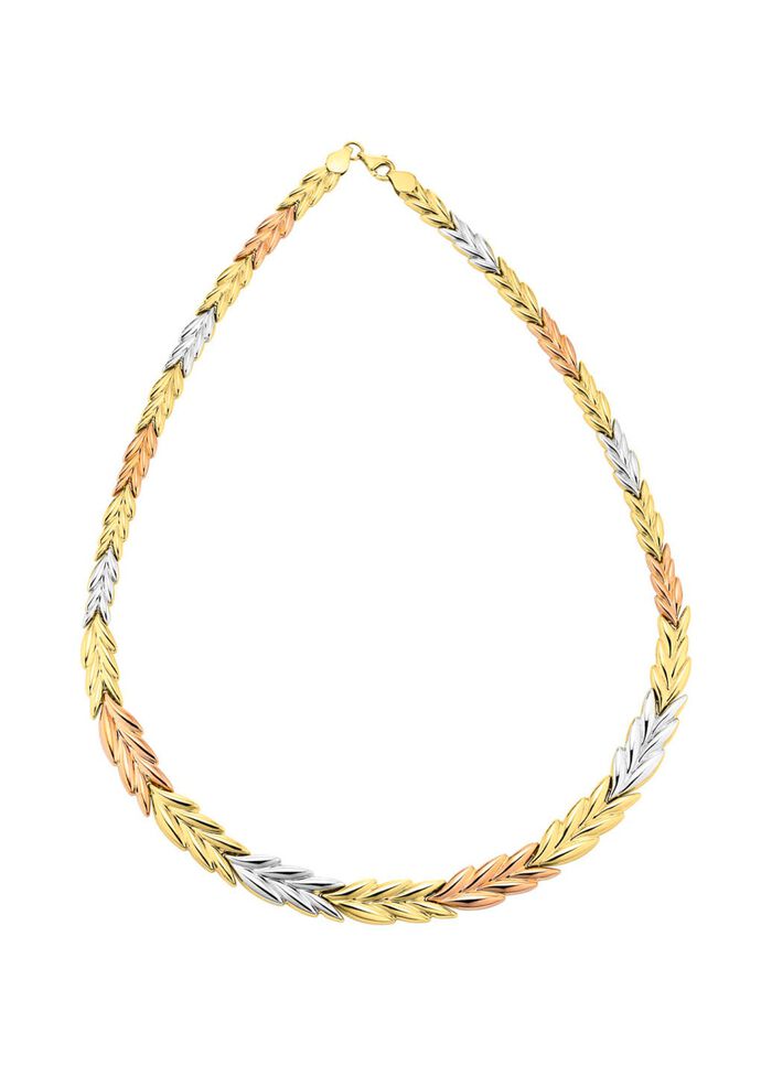 Prachtige ketting in driekleur 