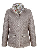 Omkeerbaar jack met grafisch doorgestikt patroon 