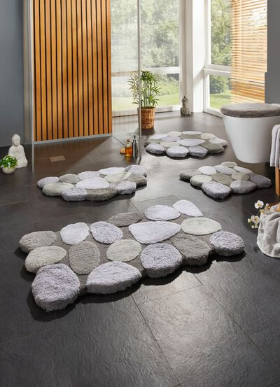 Badmattenset met antislip-onderkant 