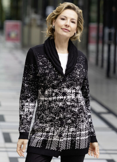 Vest in jacquarddessin 