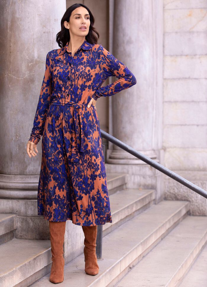 Jurk met strikceintuur 