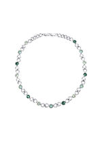 Ketting met groene kristallen 