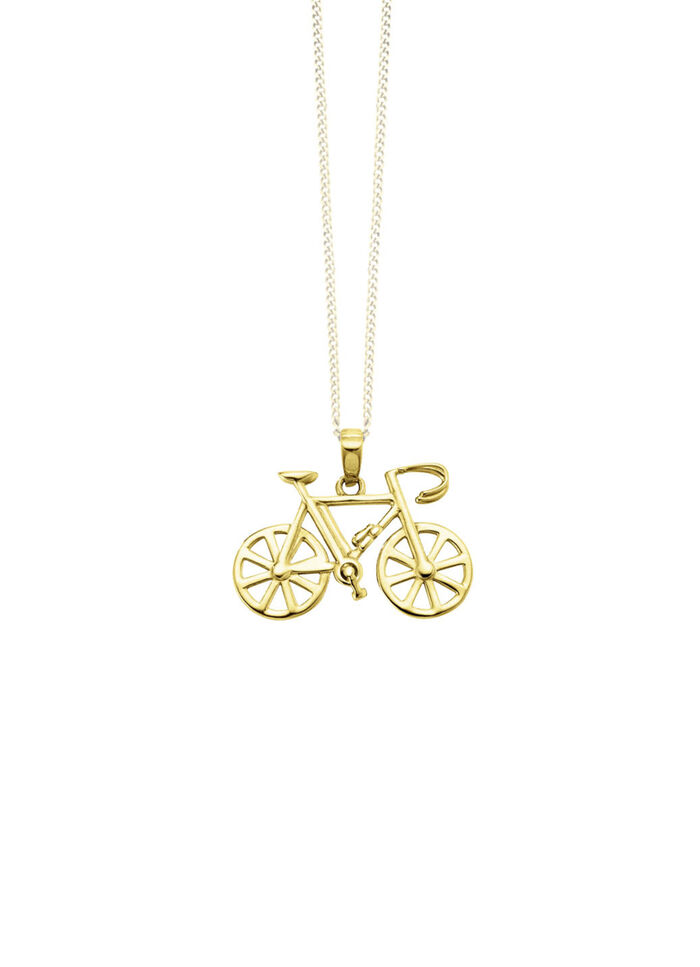 Gouden fietshanger 